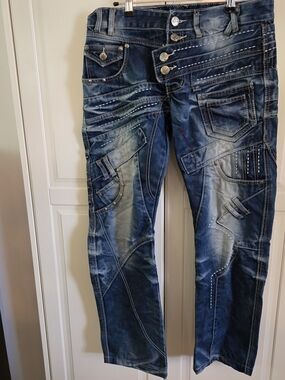 Women’s Distressed Blue Patchwork Jeans